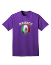 Soccer Ball Flag - Mexico Adult Dark T-Shirt-Mens T-Shirt-TooLoud-Purple-Small-Davson Sales