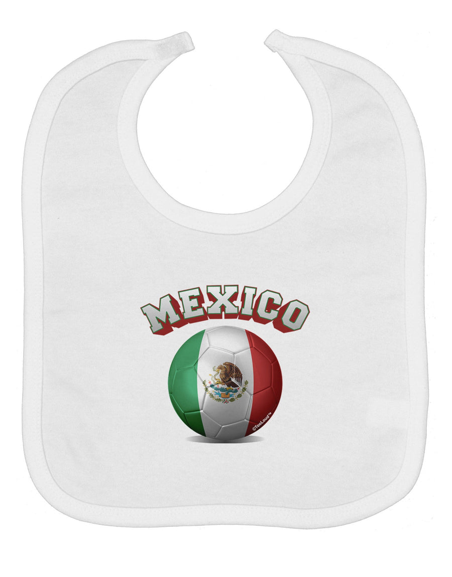 Soccer Ball Flag - Mexico Baby Bib