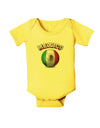 Soccer Ball Flag - Mexico Baby Romper Bodysuit-Baby Romper-TooLoud-Yellow-06-Months-Davson Sales