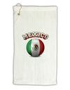 Soccer Ball Flag - Mexico Micro Terry Gromet Golf Towel 16 x 25 inch-Golf Towel-TooLoud-White-Davson Sales