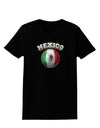 Soccer Ball Flag - Mexico Womens Dark T-Shirt-TooLoud-Black-X-Small-Davson Sales