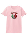 Soccer Ball Flag - Mexico Womens T-Shirt-Womens T-Shirt-TooLoud-PalePink-X-Small-Davson Sales