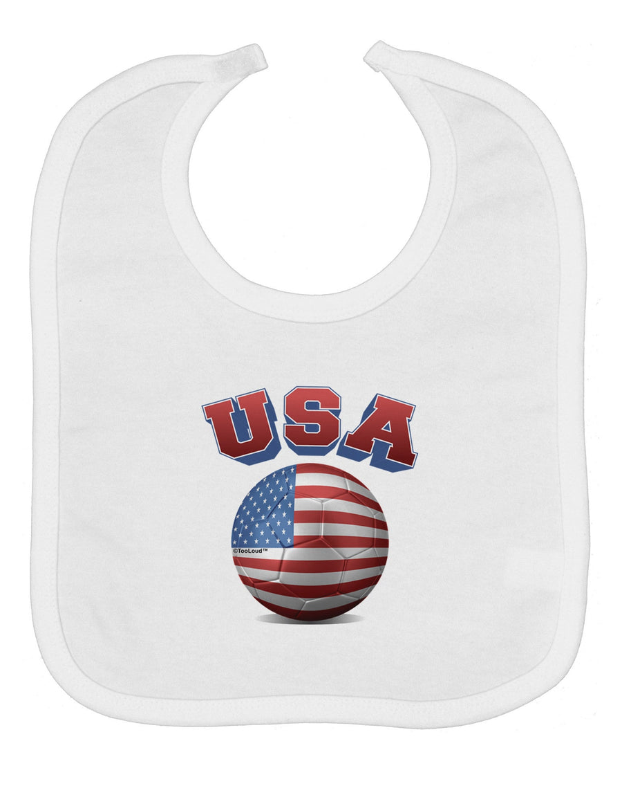 Soccer Ball Flag - USA Baby Bib