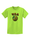 Soccer Ball Flag - USA Childrens T-Shirt-Childrens T-Shirt-TooLoud-Lime-Green-X-Small-Davson Sales