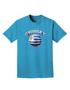 Soccer Ball Flag - Uruguay Adult Dark T-Shirt-Mens T-Shirt-TooLoud-Turquoise-Small-Davson Sales