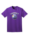 Soccer Ball Flag - Uruguay Adult Dark T-Shirt-Mens T-Shirt-TooLoud-Purple-Small-Davson Sales