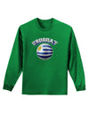 Soccer Ball Flag - Uruguay Adult Long Sleeve Dark T-Shirt-TooLoud-Kelly-Green-Small-Davson Sales