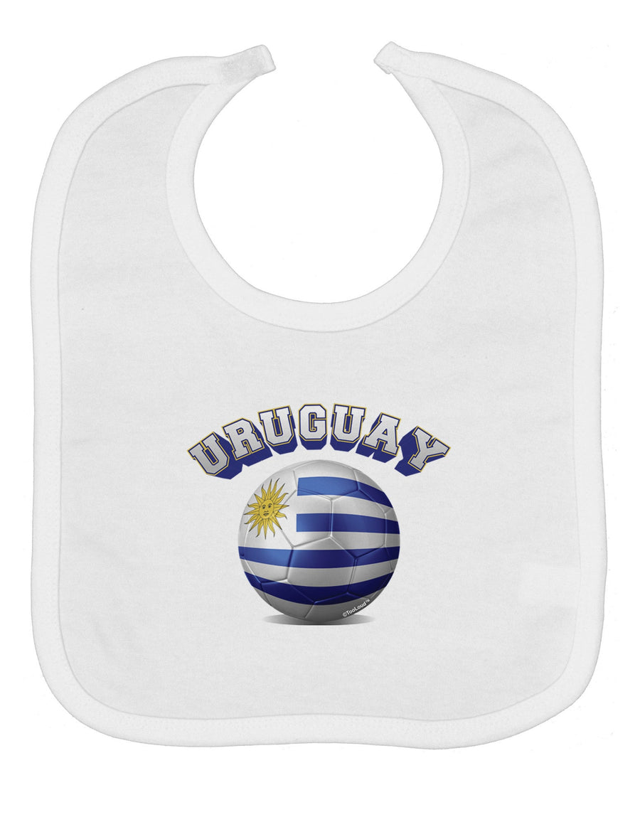 Soccer Ball Flag - Uruguay Baby Bib