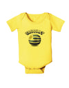 Soccer Ball Flag - Uruguay Baby Romper Bodysuit-Baby Romper-TooLoud-Yellow-06-Months-Davson Sales