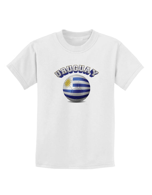 Soccer Ball Flag - Uruguay Childrens T-Shirt-Childrens T-Shirt-TooLoud-White-X-Small-Davson Sales