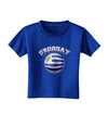 Soccer Ball Flag - Uruguay Toddler T-Shirt Dark-Toddler T-Shirt-TooLoud-Royal-Blue-2T-Davson Sales