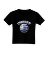 Soccer Ball Flag - Uruguay Toddler T-Shirt Dark-Toddler T-Shirt-TooLoud-Black-2T-Davson Sales