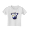 Soccer Ball Flag - Uruguay Toddler T-Shirt-Toddler T-Shirt-TooLoud-White-2T-Davson Sales