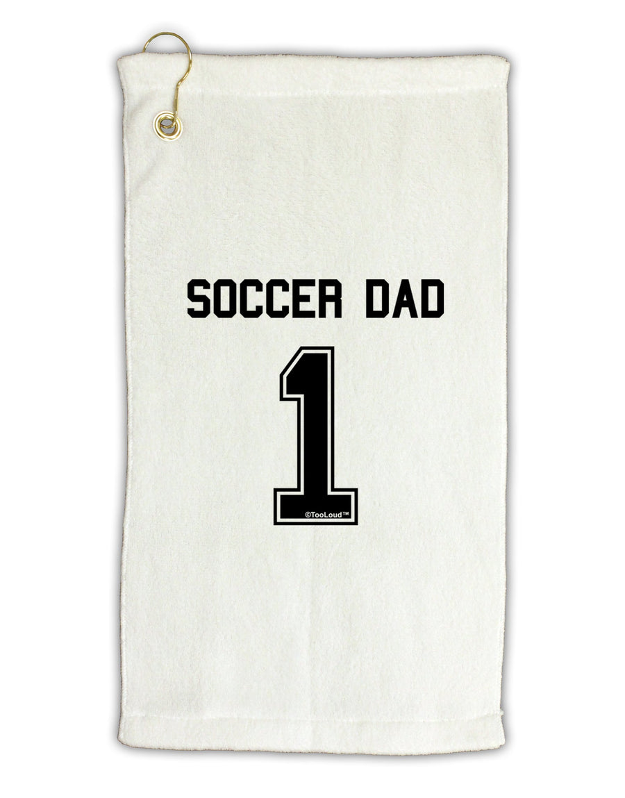 Soccer Dad Jersey Micro Terry Gromet Golf Towel 16 x 25 inch by TooLoud-Golf Towel-TooLoud-White-Davson Sales