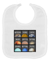 Solar System Squares Baby Bib