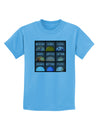 Solar System Squares Childrens T-Shirt-Childrens T-Shirt-TooLoud-Aquatic-Blue-X-Small-Davson Sales