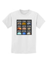 Solar System Squares Childrens T-Shirt-Childrens T-Shirt-TooLoud-White-X-Small-Davson Sales