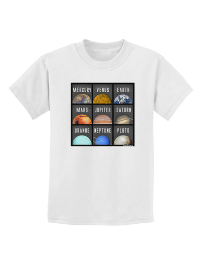 Solar System Squares Childrens T-Shirt-Childrens T-Shirt-TooLoud-White-X-Small-Davson Sales