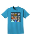 Solar System Squares Dark Adult Dark T-Shirt-Mens T-Shirt-TooLoud-Turquoise-Small-Davson Sales