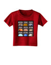 Solar System Squares Dark Toddler T-Shirt Dark-Toddler T-Shirt-TooLoud-Red-2T-Davson Sales