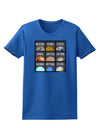 Solar System Squares Dark Womens Dark T-Shirt-TooLoud-Royal-Blue-X-Small-Davson Sales