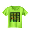 Solar System Squares Toddler T-Shirt-Toddler T-Shirt-TooLoud-Lime-Green-2T-Davson Sales