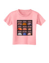 Solar System Squares Toddler T-Shirt-Toddler T-Shirt-TooLoud-Candy-Pink-2T-Davson Sales