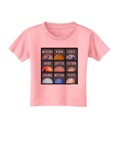 Solar System Squares Toddler T-Shirt-Toddler T-Shirt-TooLoud-Candy-Pink-2T-Davson Sales