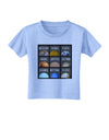 Solar System Squares Toddler T-Shirt-Toddler T-Shirt-TooLoud-Aquatic-Blue-2T-Davson Sales