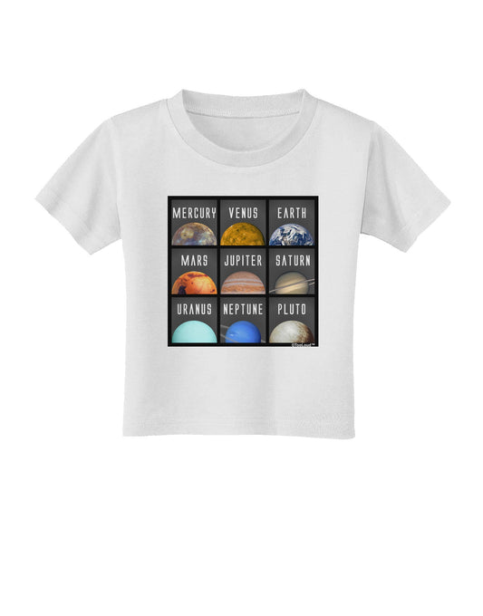 Solar System Squares Toddler T-Shirt-Toddler T-Shirt-TooLoud-White-2T-Davson Sales