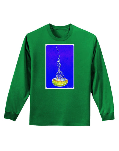 Solo Jellyfish Watercolor Adult Long Sleeve Dark T-Shirt-TooLoud-Kelly-Green-Small-Davson Sales