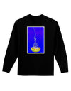 Solo Jellyfish Watercolor Adult Long Sleeve Dark T-Shirt-TooLoud-Black-Small-Davson Sales