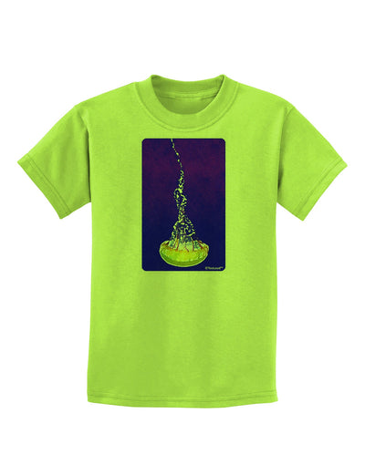 Solo Jellyfish Watercolor Childrens T-Shirt-Childrens T-Shirt-TooLoud-Lime-Green-X-Small-Davson Sales