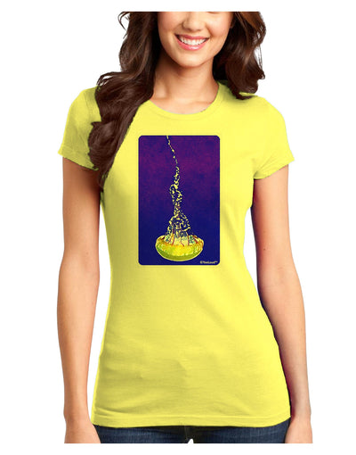 Solo Jellyfish Watercolor Juniors T-Shirt-Womens Juniors T-Shirt-TooLoud-Yellow-Juniors Fitted X-Small-Davson Sales