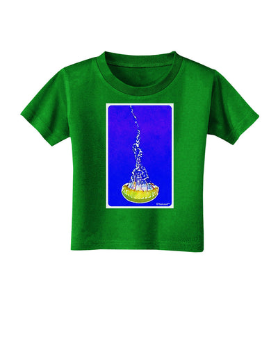 Solo Jellyfish Watercolor Toddler T-Shirt Dark-Toddler T-Shirt-TooLoud-Clover-Green-2T-Davson Sales