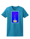 Solo Jellyfish Watercolor Womens Dark T-Shirt-TooLoud-Turquoise-X-Small-Davson Sales