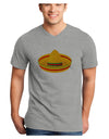 Sombrero Design Adult V-Neck T-shirt by TooLoud-Mens V-Neck T-Shirt-TooLoud-HeatherGray-Small-Davson Sales