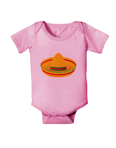 Sombrero Design Baby Romper Bodysuit by TooLoud-Baby Romper-TooLoud-Light-Pink-06-Months-Davson Sales