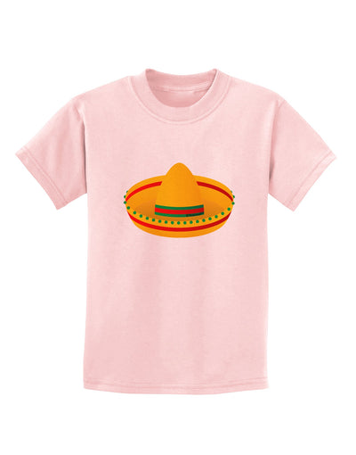 Sombrero Design Childrens T-Shirt by TooLoud-Childrens T-Shirt-TooLoud-PalePink-X-Small-Davson Sales