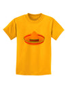 Sombrero Design Childrens T-Shirt by TooLoud-Childrens T-Shirt-TooLoud-Gold-X-Small-Davson Sales