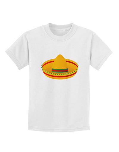 Sombrero Design Childrens T-Shirt by TooLoud-Childrens T-Shirt-TooLoud-White-X-Small-Davson Sales