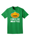 Sombrero Design - Cinco de Mayo Adult Dark T-Shirt by TooLoud-Mens T-Shirt-TooLoud-Kelly-Green-Small-Davson Sales