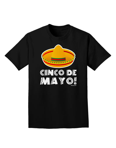 Sombrero Design - Cinco de Mayo Adult Dark T-Shirt by TooLoud-Mens T-Shirt-TooLoud-Black-Small-Davson Sales