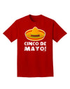 Sombrero Design - Cinco de Mayo Adult Dark T-Shirt by TooLoud-Mens T-Shirt-TooLoud-Red-Small-Davson Sales