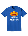 Sombrero Design - Cinco de Mayo Adult Dark T-Shirt by TooLoud-Mens T-Shirt-TooLoud-Royal-Blue-Small-Davson Sales