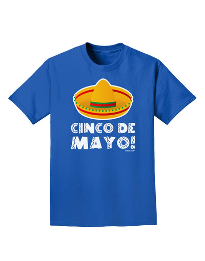 Sombrero Design - Cinco de Mayo Adult Dark T-Shirt by TooLoud-Mens T-Shirt-TooLoud-Royal-Blue-Small-Davson Sales