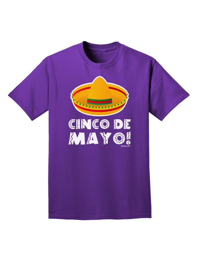 Sombrero Design - Cinco de Mayo Adult Dark T-Shirt by TooLoud-Mens T-Shirt-TooLoud-Purple-Small-Davson Sales