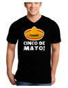 Sombrero Design - Cinco de Mayo Adult Dark V-Neck T-Shirt by TooLoud-Mens V-Neck T-Shirt-TooLoud-Black-Small-Davson Sales