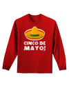 Sombrero Design - Cinco de Mayo Adult Long Sleeve Dark T-Shirt by TooLoud-TooLoud-Red-Small-Davson Sales