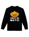 Sombrero Design - Cinco de Mayo Adult Long Sleeve Dark T-Shirt by TooLoud-TooLoud-Black-Small-Davson Sales